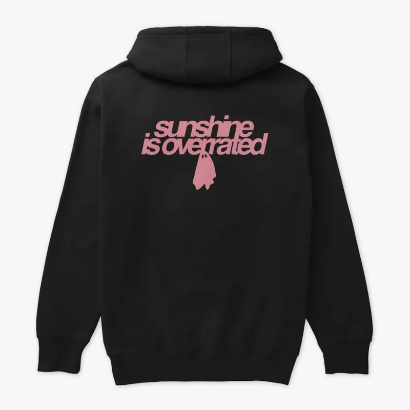 Sunshine Is Overrated Hoodie Black/Pink